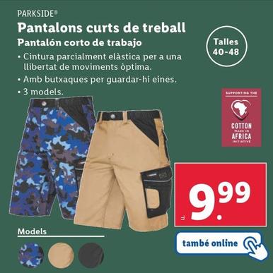 Oferta de Parkside - Pantalon Corto De Trabajo por 9,99€ en Lidl