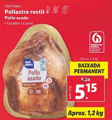 Oferta de Chef Select - Pollo Asado por 5,15€ en Lidl