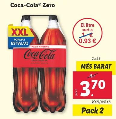 Oferta de Coca-cola - Zero por 3,7€ en Lidl
