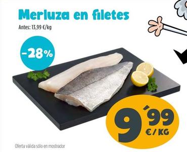 Oferta de Merluza En Filetes por 9,99€ en Ahorramas