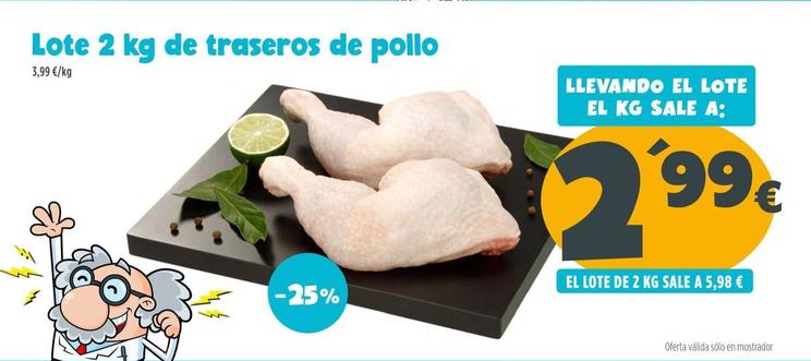 Oferta de Lotes 2 kg Traseros De Pollo por 2,99€ en Ahorramas