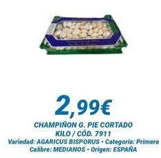 Oferta de Champiñones por 2,99€ en Dialsur Cash & Carry