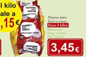 Oferta de Patatas en Supermercados Bip Bip