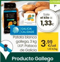 Oferta de Patata Blanca Gallega por 3,99€ en Eroski
