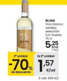 Oferta de Blume - Vino Blanco Verdejo Seleccion D.o. Rueda por 5,25€ en Eroski