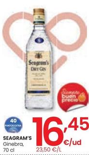 Oferta de Seagram's - Ginebra por 16,45€ en Eroski
