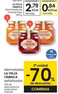 Oferta de La Vieja Fábrica - Mermelada De Naranja Diet por 2,79€ en Eroski