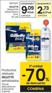 Oferta de Gillette - Maquinilla Afeitar Blue II  por 9,09€ en Eroski