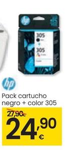 Oferta de Hp - Pack Cartucho Negro por 24,9€ en Eroski
