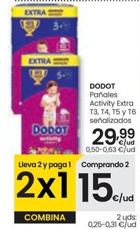 Oferta de Dodot - Paneles Activity Extra por 29,99€ en Eroski