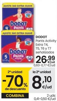 Oferta de Dodot - Pants Activity Extra por 26,99€ en Eroski