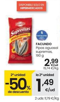 Oferta de Facundo - Pipas Aguasal Supremas por 2,99€ en Eroski
