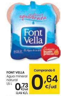 Oferta de Font Vella - Agua Mineral Natural por 0,73€ en Eroski