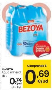 Oferta de Bezoya - Agua Mineral por 0,74€ en Eroski