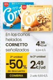 Oferta de Cornetto - En Los Conos Helados por 4,99€ en Eroski