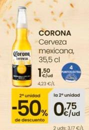 Oferta de Corona - Cerveza Mexicana por 1,5€ en Eroski