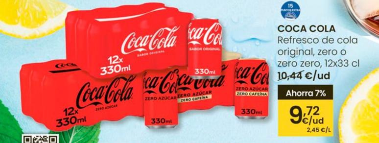 Oferta de Coca-cola - Refresco De Cola Original, Zero O Zero Zero por 9,72€ en Eroski