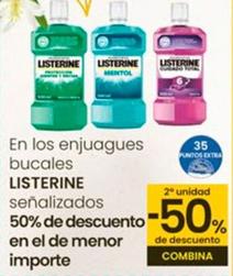 Oferta de Listerine - En Los Enjuaguas Bucales Senalizados en Eroski