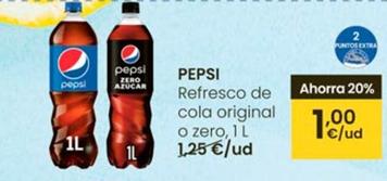 Oferta de Pepsi - Refresco De Cola Original por 1€ en Eroski
