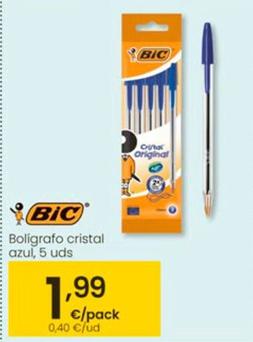 Oferta de Bic - Boligrafo Cristal por 1,99€ en Eroski