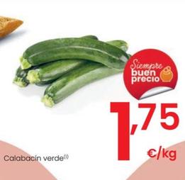 Oferta de Calabacin Verde por 1,75€ en Eroski