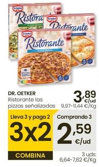 Oferta de Dr Oetker - Ristorante Las Pizzas Senalizadas por 3,89€ en Eroski
