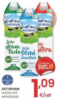 Oferta de Asturiana - Leche UHT Senalizada por 1,09€ en Eroski