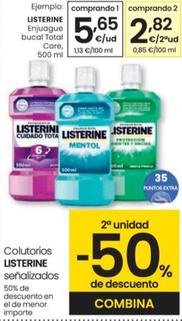 Oferta de Listerine - Colutorios Senalizados por 5,65€ en Eroski