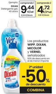 Oferta de Dixan - Detergente Gel por 9,44€ en Eroski