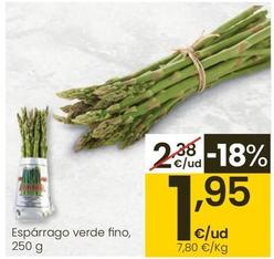 Oferta de Espárrago Verde Fino por 1,95€ en Eroski