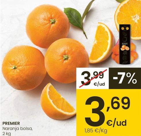 Oferta de Premier - Naranja Bolsa por 3,69€ en Eroski