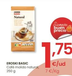 Oferta de Eroski - Café Molido Natural por 1,75€ en Eroski