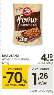 Oferta de Matutano - Almendra Tostada por 4,19€ en Eroski
