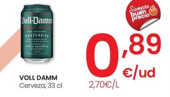 Oferta de Voll-damm - Cerveza por 0,89€ en Eroski