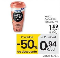 Oferta de Kaiku - Caffe Latte Light por 1,89€ en Eroski