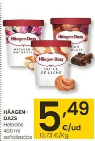 Oferta de Häagen-Dazs - Helados por 5,49€ en Eroski