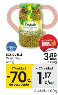 Oferta de Bonduelle - Guisantes por 3,89€ en Eroski