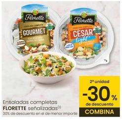Oferta de Florette - Ensaladas Completas Señalizadas por 3,29€ en Eroski