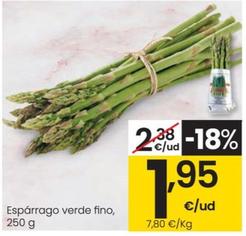 Oferta de Espárrago Verde Fino por 1,95€ en Eroski