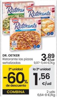 Oferta de Dr Oetker - Ristorante Las Pizzas Senalizadas por 3,89€ en Eroski