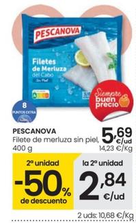 Oferta de Pescanova - Filete De Merluza Sin Piel por 5,69€ en Eroski