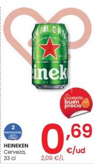 Oferta de Heineken - Cerveza por 0,69€ en Eroski