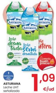 Oferta de Asturiana - Leche UHT Senalizada por 1,09€ en Eroski