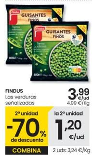 Oferta de Findus - Guisantes Finas por 3,99€ en Eroski