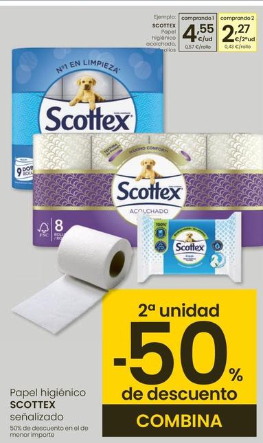 Oferta de Scottex - Papel Higiénico Acolchado por 4,55€ en Eroski