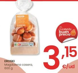 Oferta de Eroski - Magdalenas Casera  por 3,15€ en Eroski