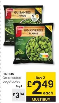 Oferta de Findus - On Selected Vegetables por 3,84€ en Eroski