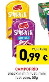 Oferta de Snacks por 0,99€ en Hiperber