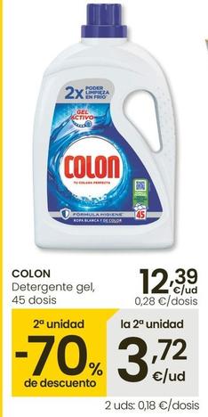 Oferta de Colon - Detergente Gel, 45 Dosis por 12,39€ en Eroski