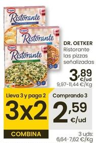 Oferta de Dr Oetker - Ristorante Las Pizzas Señalizadas por 3,89€ en Eroski